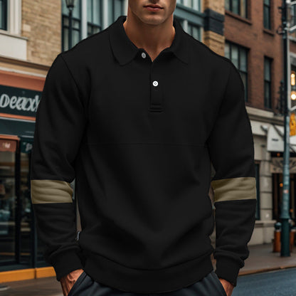 Men's Lapel Collar Sweatshirt