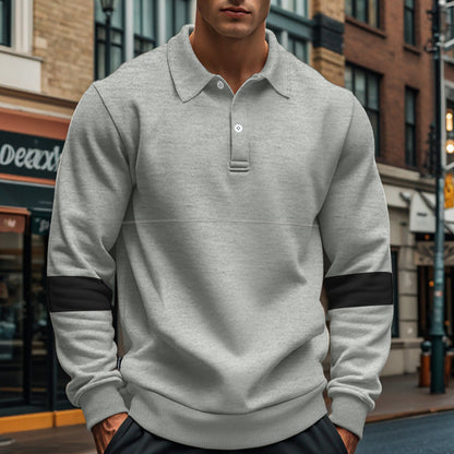 Men's Lapel Collar Sweatshirt