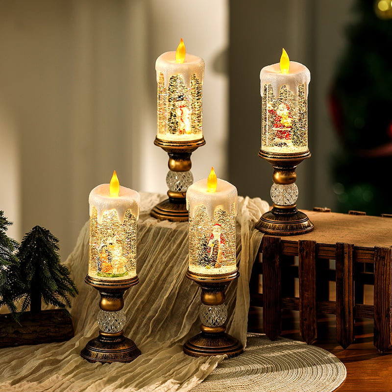 🎅Hot Promotion 49% Off🎅Christmas Candle Night Light🕯️