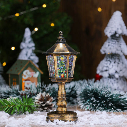 Christmas Luminous Snow Night Light with Music