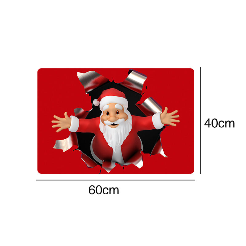 Non-Slip Washable Christmas Red Floor Mat