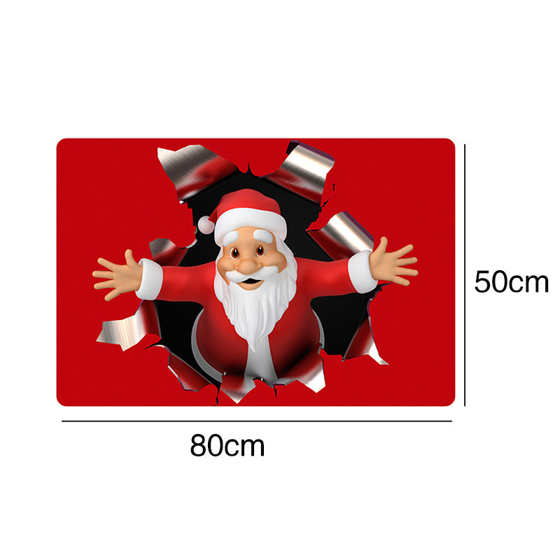 Non-Slip Washable Christmas Red Floor Mat