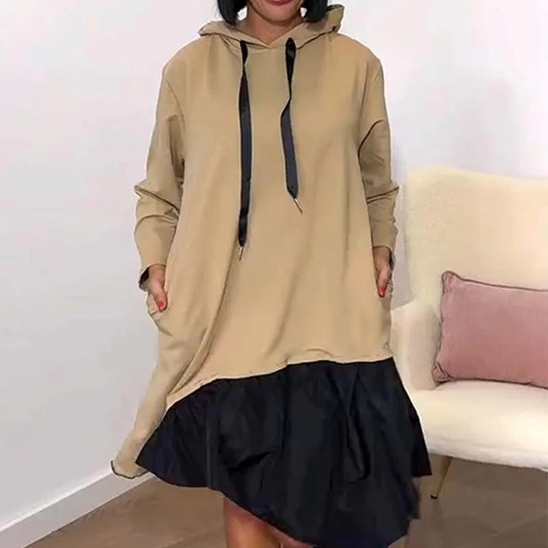 🔥Black Friday Sale 49% OFF🔥Women’s Trendy Casual Loose Fit Hooded Dress