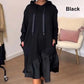 🔥Black Friday Sale 49% OFF🔥Women’s Trendy Casual Loose Fit Hooded Dress