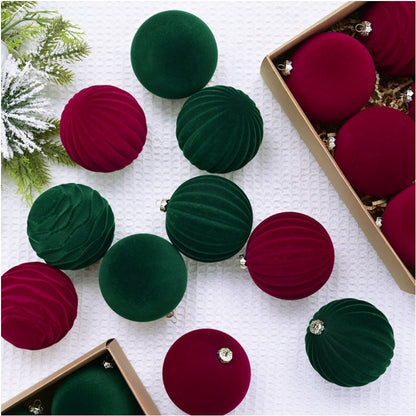 Vibrant 12 PCS Christmas Ball Ornament Set