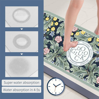 Non-Slip Super Absorbent Oval Bathroom Mat