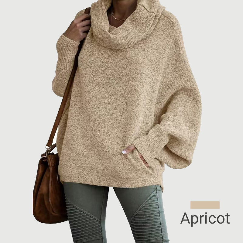 🥳New Years Sale-50% OFF🎄Women's Batwing Cowl Neck Sweater with Pockets