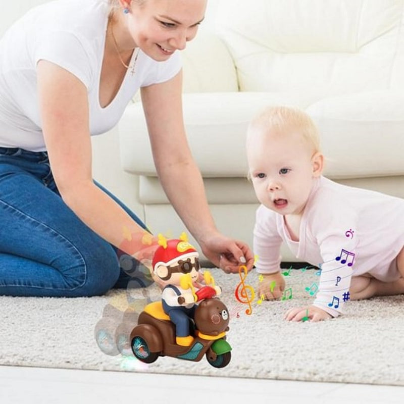 Musical Stunt Tricycle Toy with Led Lights