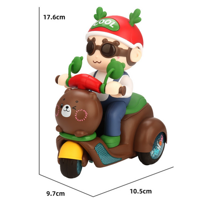 Musical Stunt Tricycle Toy with Led Lights