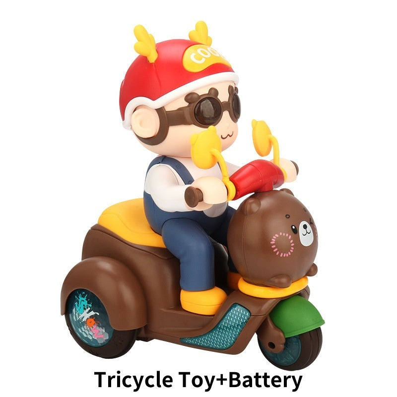 Musical Stunt Tricycle Toy with Led Lights