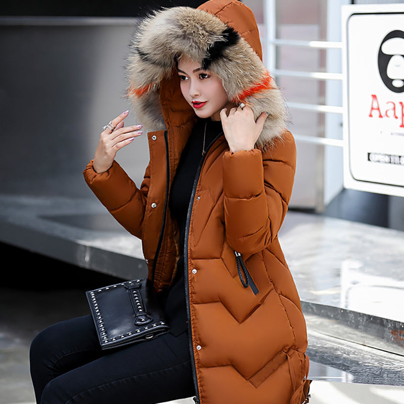 ❄️Winter Specials❄️ Women's Puffer Coat with Faux Fur Hood