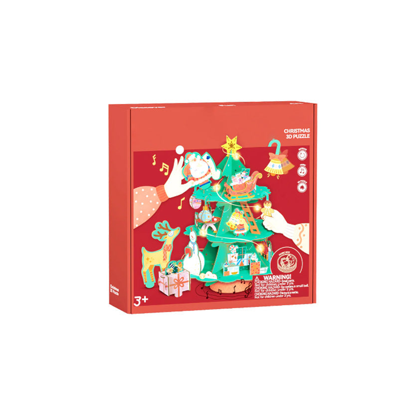 Christmas Rotating Music 3D Puzzle & Craft Wreath