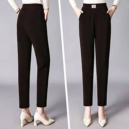 Christmas Sale 🎅Corduroy High Waist Straight Leg Plush Pants For Women