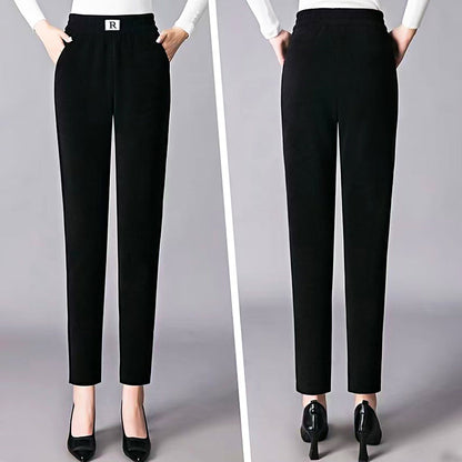 Christmas Sale 🎅Corduroy High Waist Straight Leg Plush Pants For Women