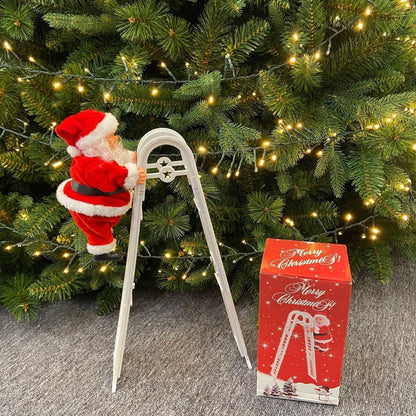 🔥 Start preparing now-Up to 50% OFF 🎅🏻🎄Electric Chimney Climbing Santa Claus Musical Toys