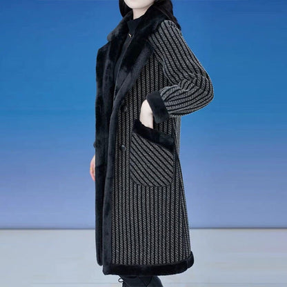 ❄️Winter Specials❄️50%OFF Women's Double Breasted Overcoat with Plush Lining