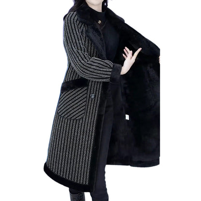 ❄️Winter Specials❄️50%OFF Women's Double Breasted Overcoat with Plush Lining