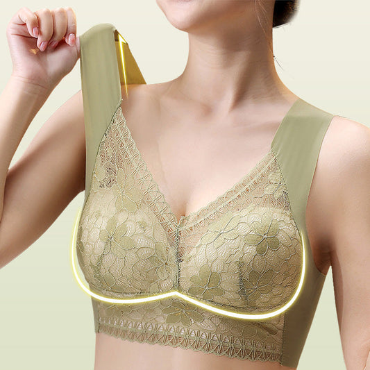 🎅Christmas Sale - 50% OFF🎅 Women’s Breathable Soft Wire-Free Seamless Push-Up Lace Bra