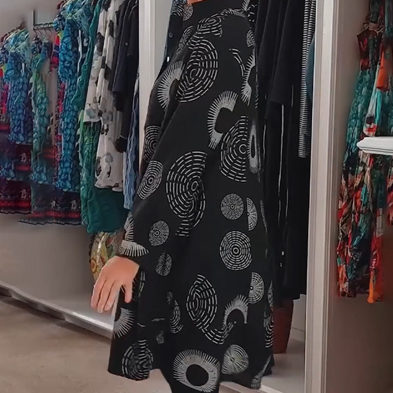 🎉Hot Sale🎉Elegant Printed Long Sleeve Dress