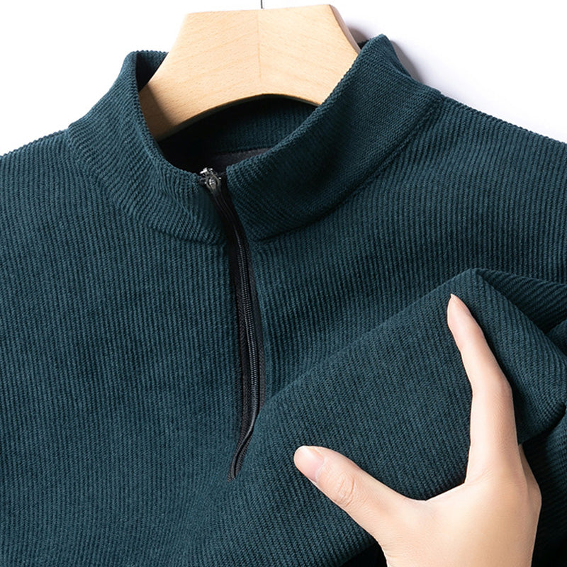 🔥50%OFF Christmas Sale🔥Men's Quarter Zip Pullover with Plush Lining - Buy 2 Get Free Shipping