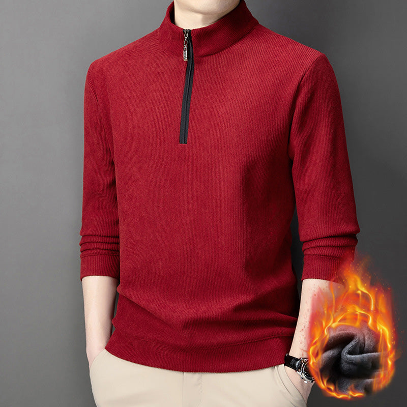 🔥50%OFF Christmas Sale🔥Men's Quarter Zip Pullover with Plush Lining - Buy 2 Get Free Shipping