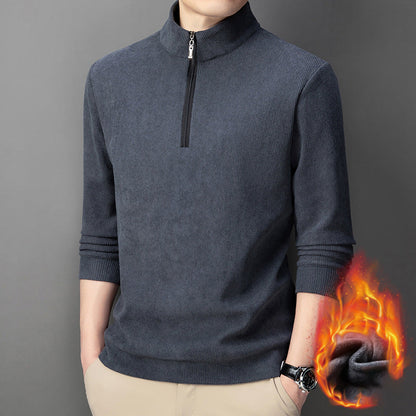 🔥50%OFF Christmas Sale🔥Men's Quarter Zip Pullover with Plush Lining - Buy 2 Get Free Shipping