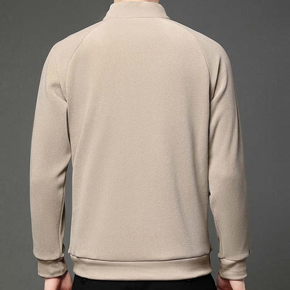 🎅Christmas Sale -50% OFF🎅Men's Solid Half Zip Long-Sleeve Tops