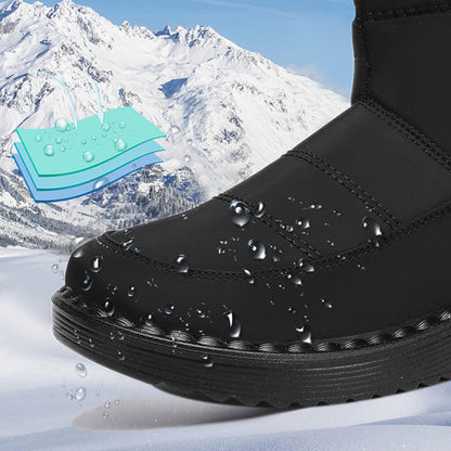 Women’s Warm Snow Boots with Side Zipper