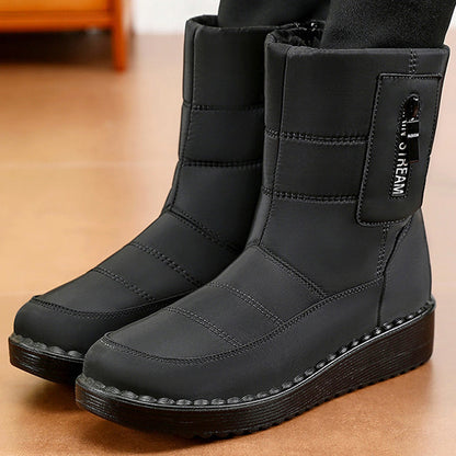 Women’s Warm Snow Boots with Side Zipper