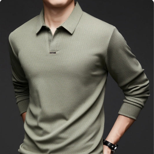 Men's Trendy Casual Long Sleeve Lapel Shirts