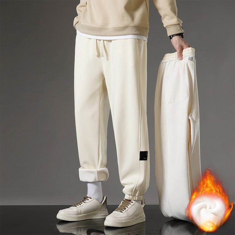 Men's Casual Thickened Warm Lined Sweatpants