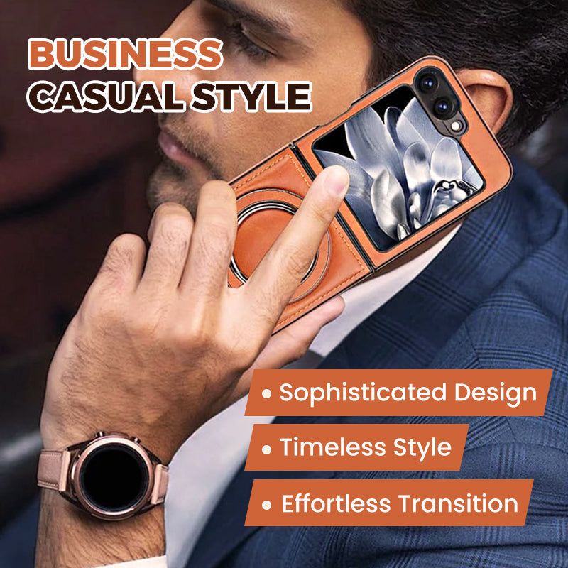 Premium PU Leather Magnetic Case with Stand for Samsung