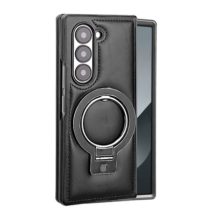 Premium PU Leather Magnetic Case with Stand for Samsung