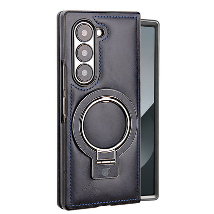 Premium PU Leather Magnetic Case with Stand for Samsung