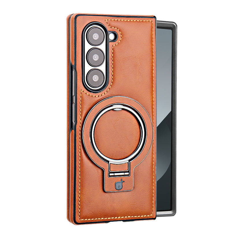 Premium PU Leather Magnetic Case with Stand for Samsung
