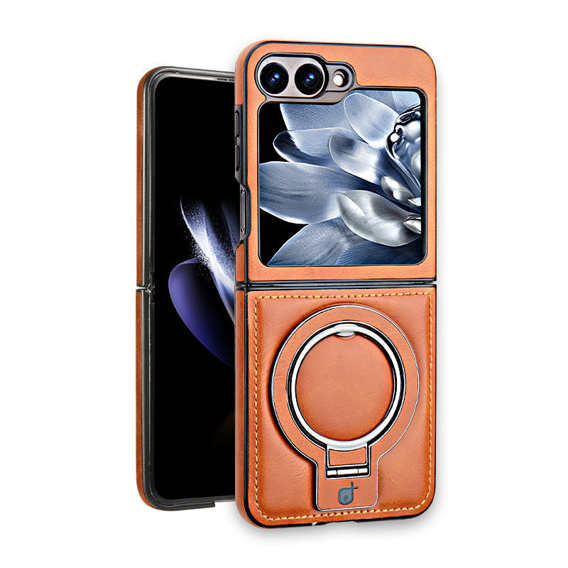 Premium PU Leather Magnetic Case with Stand for Samsung