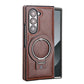 Premium PU Leather Magnetic Case with Stand for Samsung