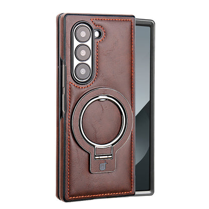 Premium PU Leather Magnetic Case with Stand for Samsung