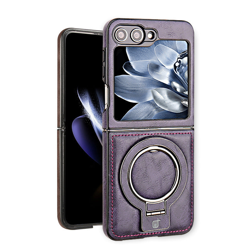 Premium PU Leather Magnetic Case with Stand for Samsung