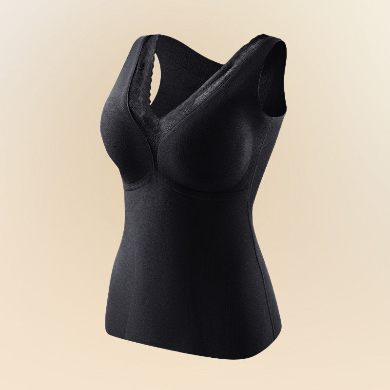 Buy 2 get 1 free (3 pcs)🔥Women's Seamless Thermal Vest with Built-in Bra