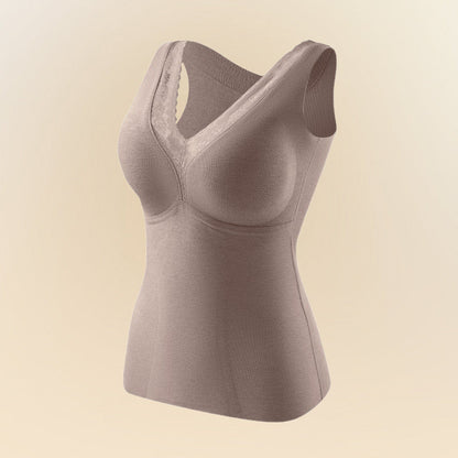 Buy 2 get 1 free (3 pcs)🔥Women's Seamless Thermal Vest with Built-in Bra