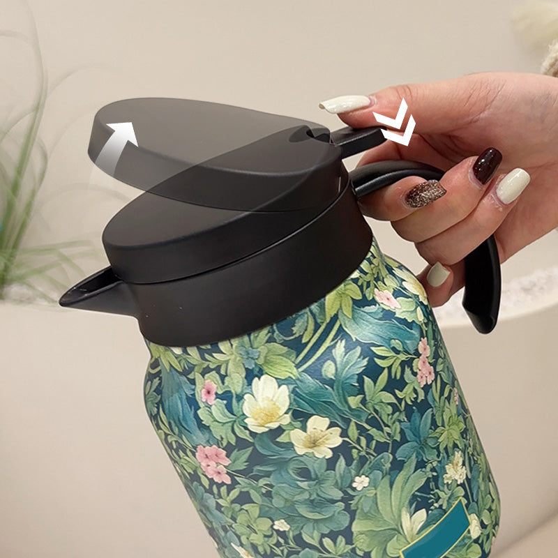 🔥🍵1000ml Vacuum Insulated Teapot with Strainer