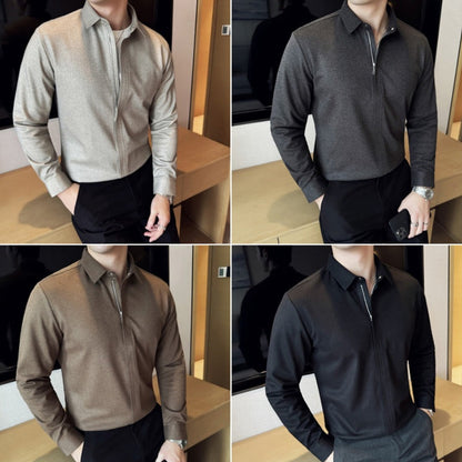 50% off❄️ Men's Casual Solid Color Lapel Top