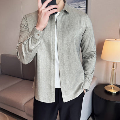 50% off❄️ Men's Casual Solid Color Lapel Top