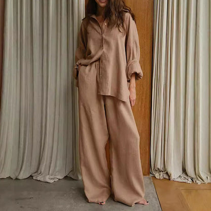 🔥2026 NEW SALES - 49% OFF🔥Women's Cotton-Linen Oversized Two-Piece Set
