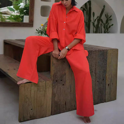 🔥2026 NEW SALES - 49% OFF🔥Women's Cotton-Linen Oversized Two-Piece Set