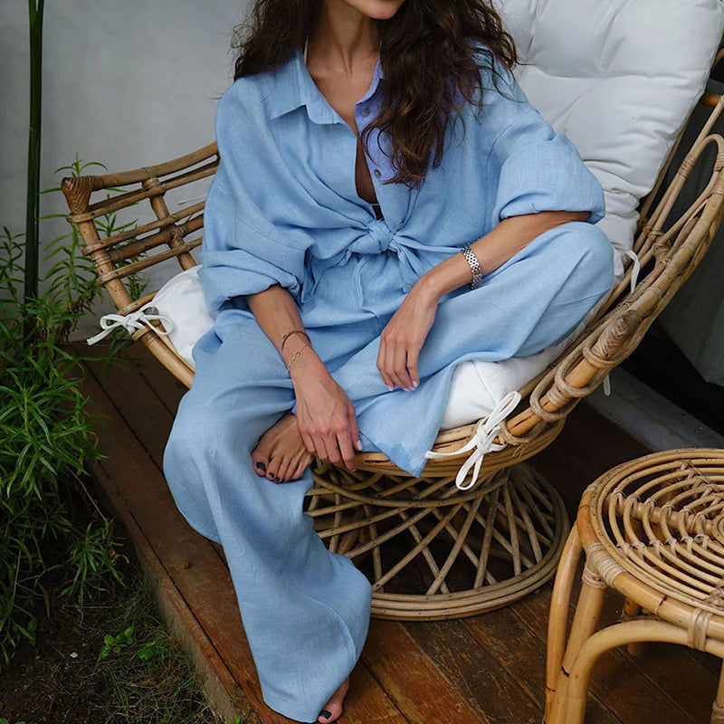 🔥2026 NEW SALES - 49% OFF🔥Women's Cotton-Linen Oversized Two-Piece Set