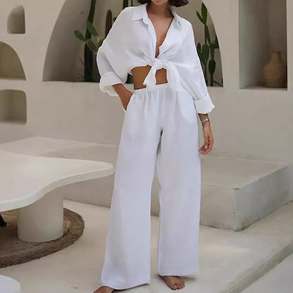 🔥2026 NEW SALES - 49% OFF🔥Women's Cotton-Linen Oversized Two-Piece Set