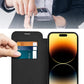 2025 New leather textured flip mobile phone case for iPhone