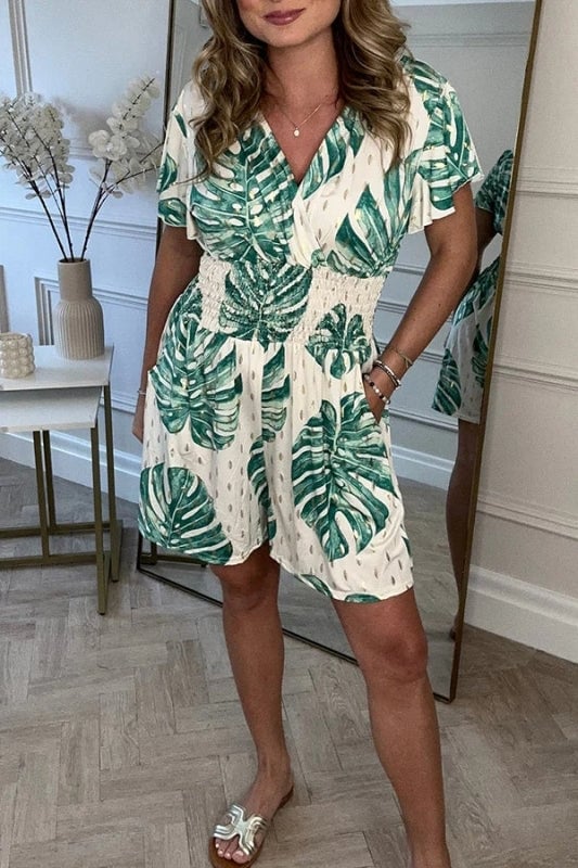 🌸Spring Big Sale 49% off🔥Casual Floral Polka Dot Pocket Rompers